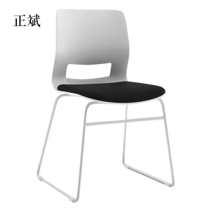 正斌培训会议椅简约职员会客弓形洽谈桌椅子无扶手会议室靠背办公椅子