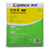 齐心(COMIX) L113 大号 80*100cm 20个/包 垃圾袋 (计价单位:包) 黑色