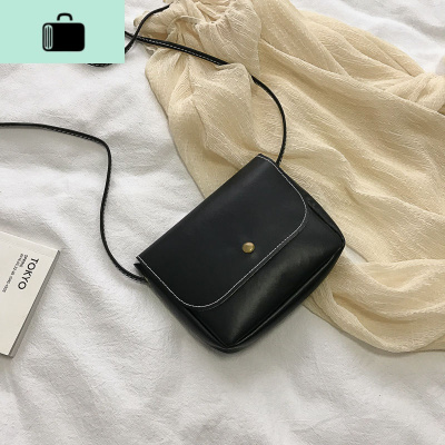 日韩复古迷你软皮斜挎包学生休闲小方包 简约百搭单肩包小包女NEW LAKE女士单肩包