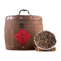 源御露(Yuan Yu Lu)金骏眉红茶武夷浓香型新茶蜜香型金骏眉精美小木桶装500g