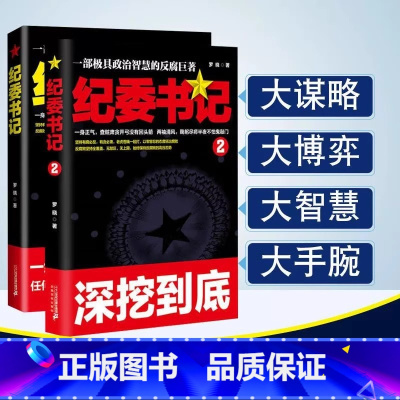 [全2册] 纪委书记反腐小说 [正版]纪委书记书全2册 具政治智慧的反腐巨著 政商官场职场仕途小说追问官场小说纪实反腐背
