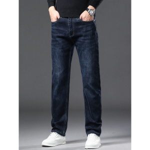 年新款男士牛仔裤四季款欧版宽松百搭直筒裤轻商务舒适休闲裤