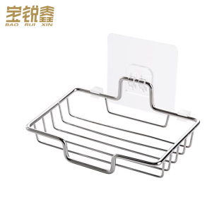 宝锐鑫 不锈钢免打孔皂架 沥水挂式 个