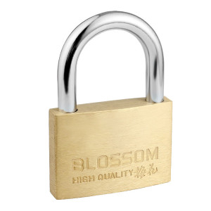 梅花 铜挂锁 防水防锈家用锁具宿舍挂锁柜门锁 防盗窗锁头55mm(076)