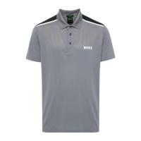 Hugo boss男士运动短袖Polo衫胸前背后logo印花contrast条纹