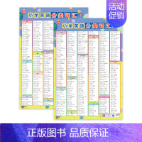 分类词汇挂图(2张) 小学通用 [正版]小学必背英语短语固定搭配英语短语大全一二三四五六年级核心基础单词词组常用短语有声