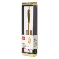 齐心 X5-MAX 金属按动中性笔 吉金笔杆 双珠子弹头 0.5mm 黑 单支装