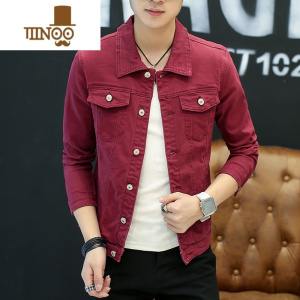 YANXU日系小码休闲外套XS码春季新品复古牛仔160男装小个子155夹克青年