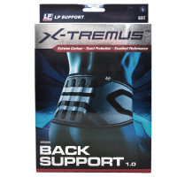 LP 运动护腰 塑钢支撑条 健身背部支撑腰带 单层 旗舰款 160XT 黑色