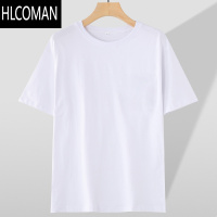 HLCOMAN中老年夏季男士短袖T恤中年人爸爸装宽松夏装汗衫打底老头衫