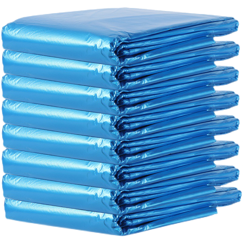商用大号蓝色环卫物业大码平口定制大垃圾袋酒店餐饮特厚大桶垃圾袋塑料袋