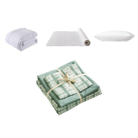 汉司家纺 HANSI-09 憧憬绿六件套 160*210cm (计价单位:套)憧憬绿