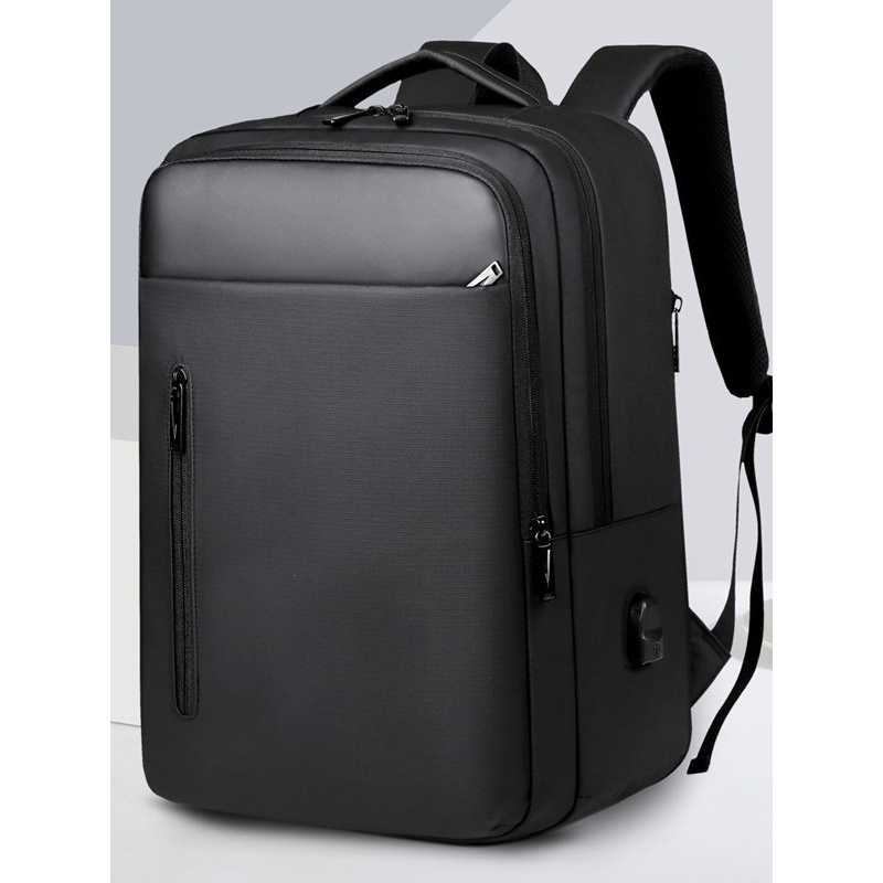 通勤出差旅行商务休闲防水充电水杯扩容扩展干湿分离电脑双肩背包