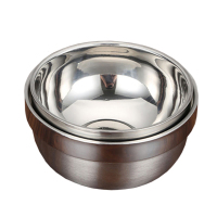 炯毅 不锈钢碗饭碗个人小碗 304不锈钢碗 14cm 个
