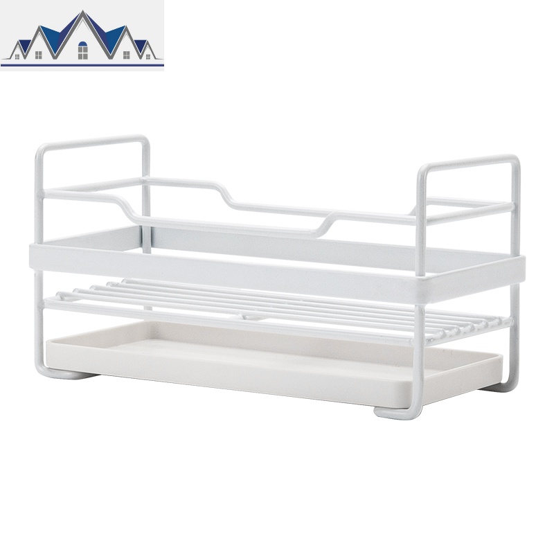 北欧铁艺海绵擦沥水架收纳架厨房水台面抹布浴室卫生间置物架 三维工匠