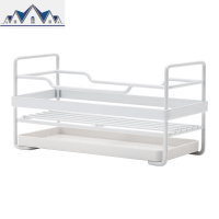 北欧铁艺海绵擦沥水架收纳架厨房水台面抹布浴室卫生间置物架 三维工匠