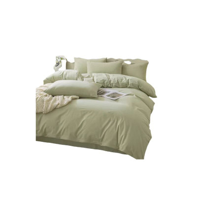 百纳千禧 豆绿色全棉三件套 BXQX-RTJ12 150*220cm 套