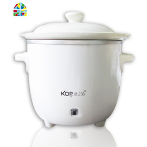 DDG-7A陶瓷宝宝小炖锅迷你电炖盅mini煲汤锅煮粥锅 FENGHOU 康之品7A绿色0.7升1碗左右