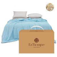 东纺拾光 ES5013 柔棉天丝 感夏被150*200cm 深浅蓝色(单位:条)