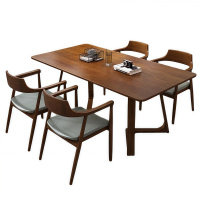 悦兴诚木质餐桌150*80*75cm+4椅套