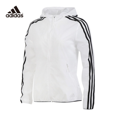 阿迪达斯（adidas）2020夏季女士防风透气休闲连帽运动夹克FT2881