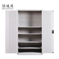 铭威盾工具柜加厚铁皮储物柜工厂车间用带抽屉汽修多功能收纳柜通门带网柜灰白色