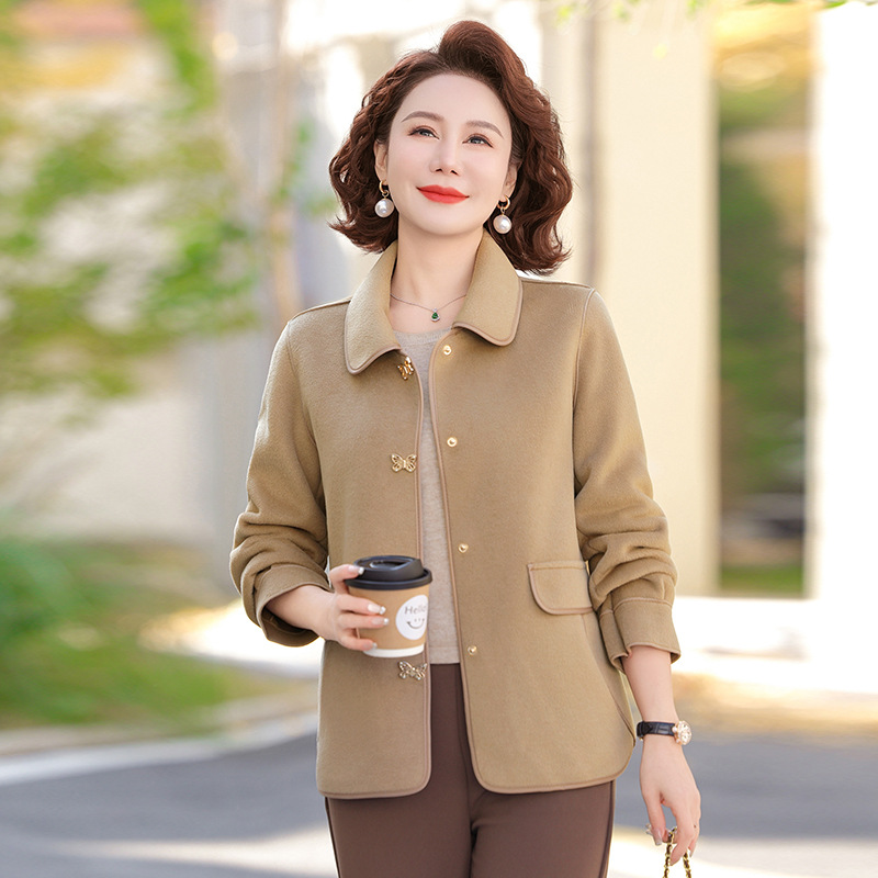 新款妈妈装春装外套新款2025年女装中老年人开衫洋气春秋衣服女款