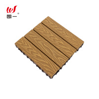 围一 塑木地板 3D雕花柚木色-22MM 片