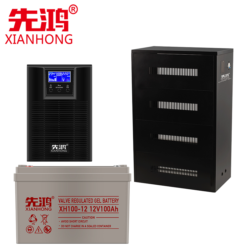 先鸿UPS不间断电源3KVA/2400W断电续航4小时机房供电待机4HS