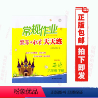 [正版]江苏省使用苏人版英语常规作业天天练6六年级下册(国标译林)常规作业天天练默写+积累天天练六年级下册江苏人民出版