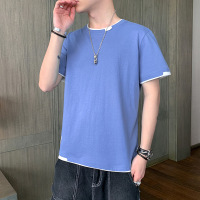 短袖T恤男士夏季新款潮流百搭ins韩版宽松休闲纯棉圆领上衣男