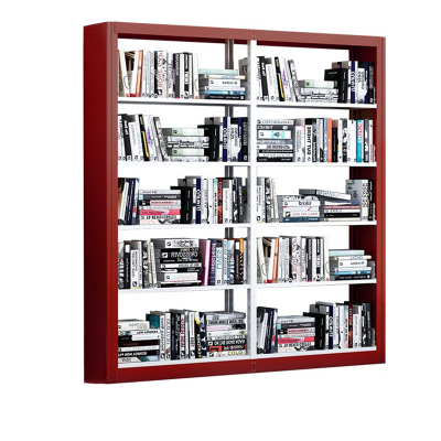 慧采云 钢制书架学校图书馆书店书籍室阅览室单面书架资料架单面一列二组