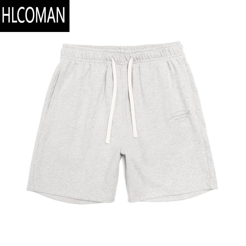 HLCOMANmwood简木男装[宽松版]400g碳磨紧密棉五分卫裤男士短裤