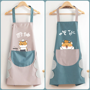 [补贴10%]长袖围裙女家用厨房防水防油专用餐饮工作服新款网红秋冬罩衣围腰