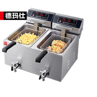 德玛仕DEMASHI 电炸炉商用 小吃油炸锅商用油炸机油条机薯条机电炸锅油炸炉炸串机L-102P