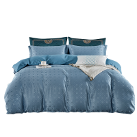 若叶之季 LT-TJ04 200*230cm 提花柔丝缎四件套(计价单位:套)威尼斯蓝