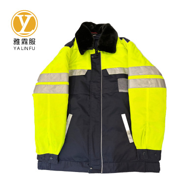 雅霖服 高可视性棉夹克可定制 YLF-FHF0130 件