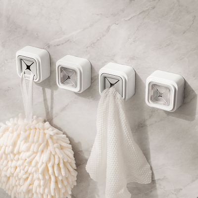 洗脸巾架壁挂式置物架浴室用品收纳免打孔挂架毛巾塞简易收纳挂钩厨房抹布塞