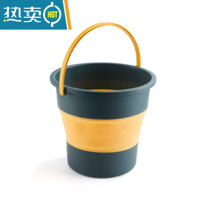 敬平折叠水桶便携式旅行车用车载钓鱼桶家用大容量洗澡泡脚桶加厚塑料 大号蓝色