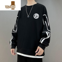 YANXU卫衣长袖t恤男2023新款美式潮牌青少年圆领衣服