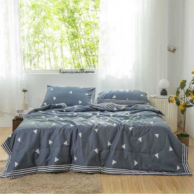 安居先森 150*200cm 纯棉羽丝绒薄被 绿色