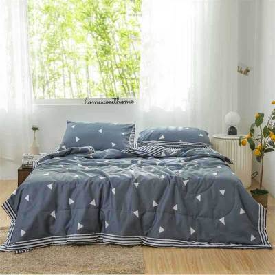 安居先森 150*200cm 纯棉羽丝绒薄被 绿色