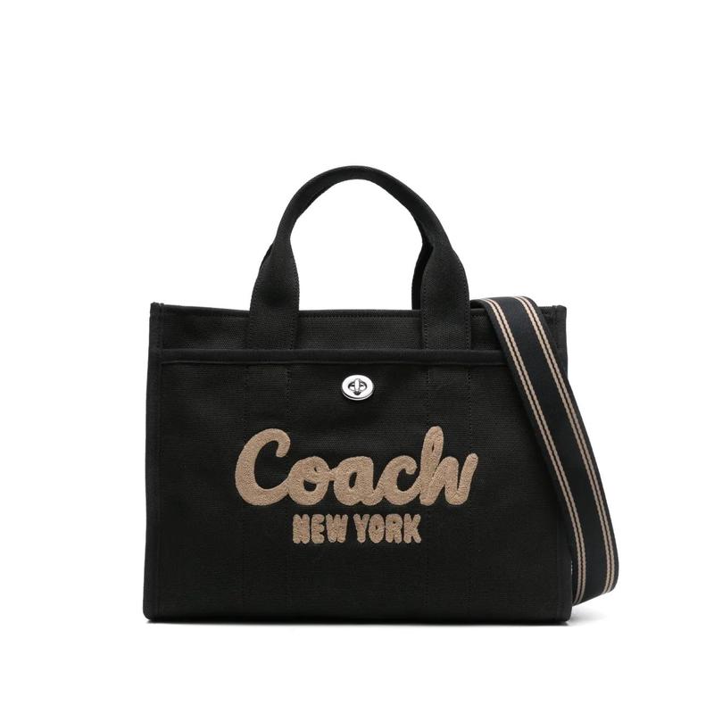 COACH女士牛津布帆布托特包大容量休闲通勤购物环保手提包