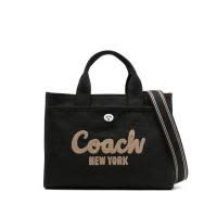 COACH女士牛津布帆布托特包大容量休闲通勤购物环保手提包