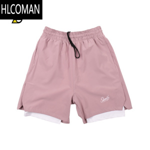 HLCOMAN夏季新款美式假篮球短裤男训练健身运动跑步中裤半裤