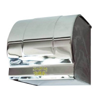 金迪乐浴室不锈钢卷纸筒壁挂纸巾盒厕所纸盒12.5*12cm/个