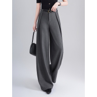 20266年夏季新款大码垂坠感阔腿长裤女宽松休闲直筒拖地裤