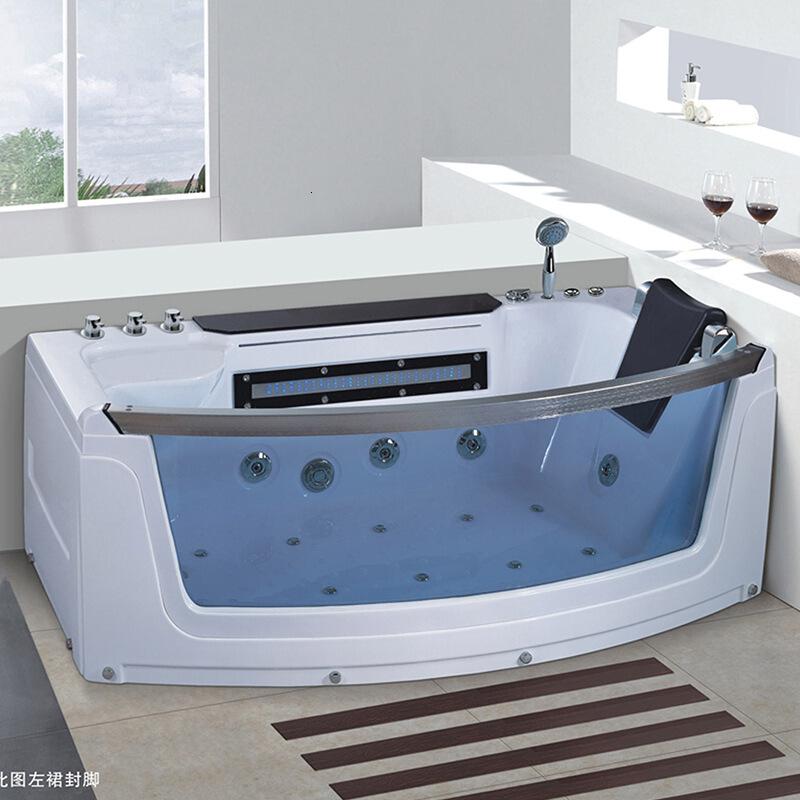 7米亚克力按摩浴缸独立式贵妃浴缸玻璃浴池spa家用浴缸批 1700*900*