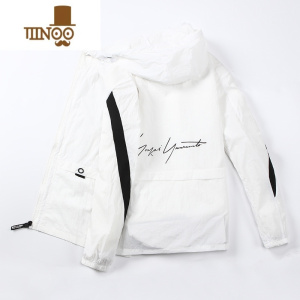 YANXU外套男新款韩版潮流男士修身薄款帅气棒球立领休闲加绒夹克