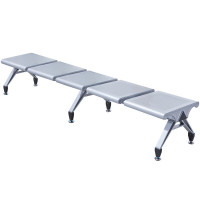 戴劲 无靠背排椅候诊椅加厚机场银行车站医院等候椅大厅连椅五人位无垫